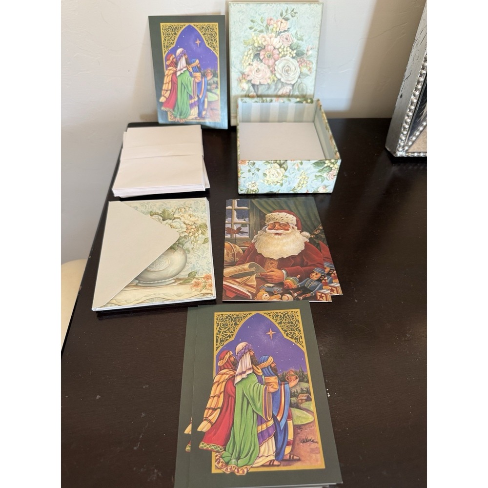 Christmas Card Lot of 10 Cards Some W/ Envelopes Holiday Crafts Ephemera Decor